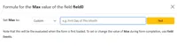 Image of formula metadata form after saving formula